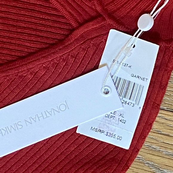 Jonathan Simkhai Keegan Twisted Long Sleeve Cut-Out-Detail Turtleneck Sw… - Picture 12 of 16